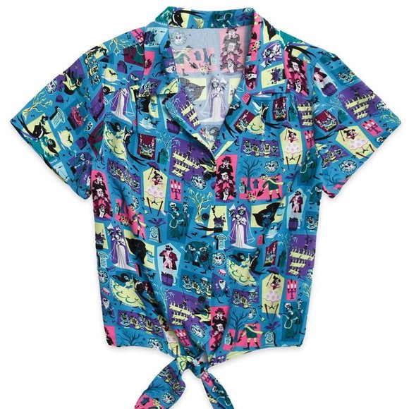 Her Universe Haunted Mansion Button Down Shirt - Picture 1 of 3